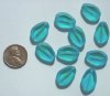 10 18x12x5mm Flat Oval Two Tone Blue Green